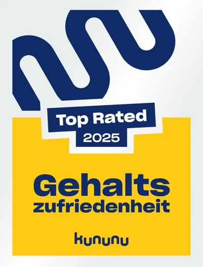 kununu Top Rated 2025 Gehaltszufriedenheit — Auszeichnung für Bese Media